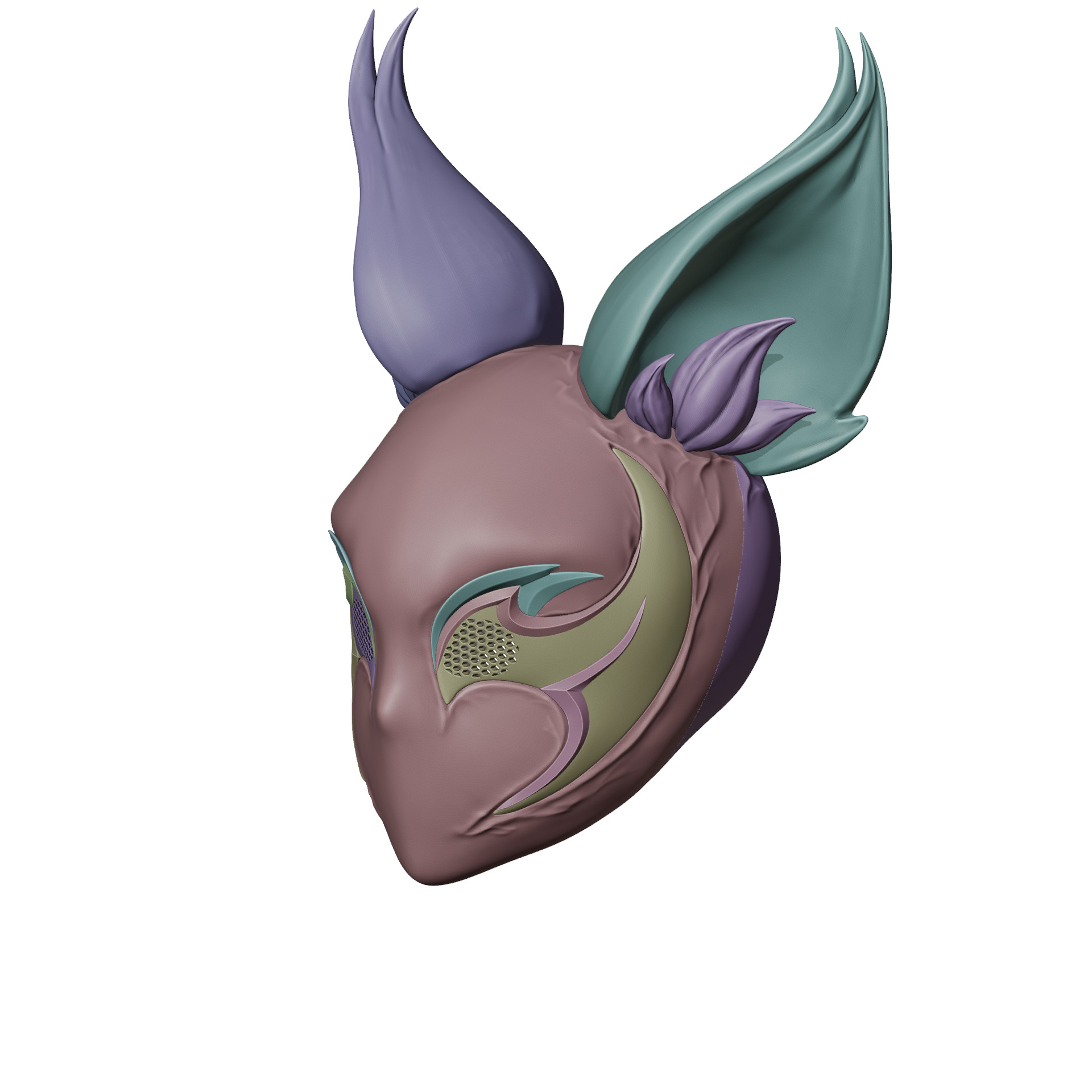 Squirrel Girl - Symbiote Squirrel Helmet mask marvel rivals 3D print model_3