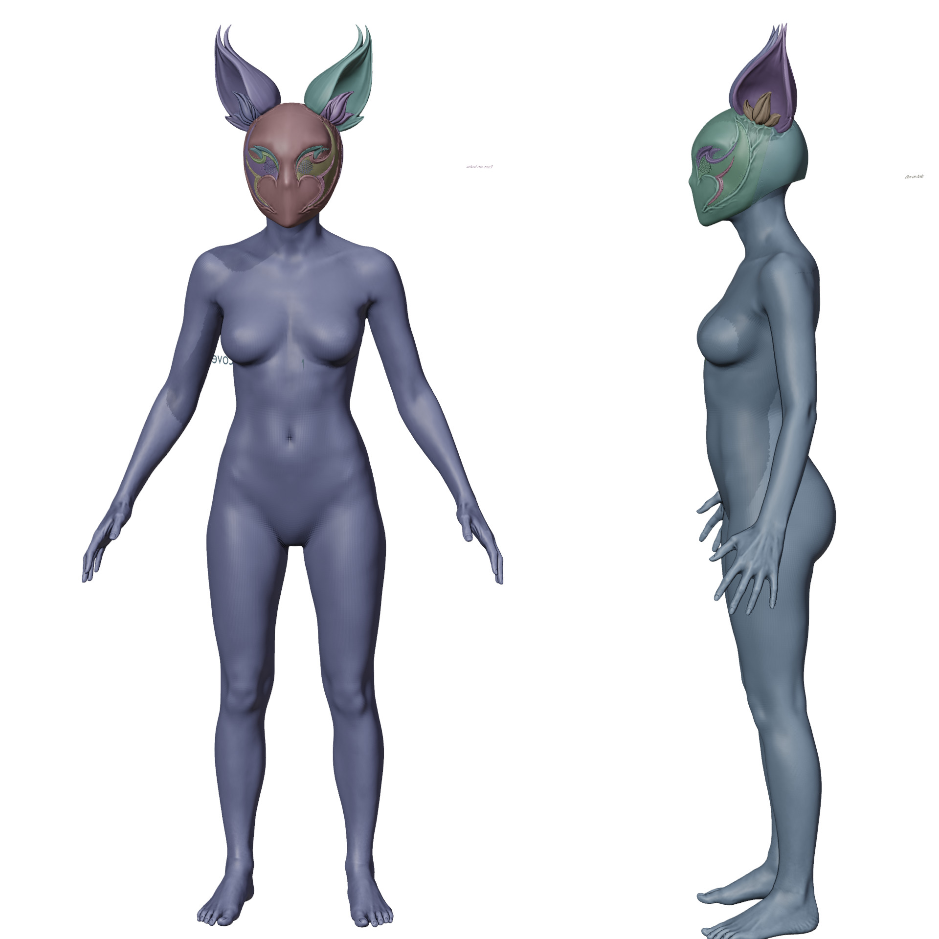 Squirrel Girl - Symbiote Squirrel Helmet mask marvel rivals 3D print model_7