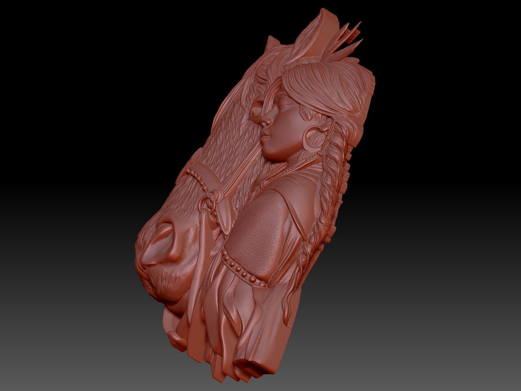 Horse 3D print model_4