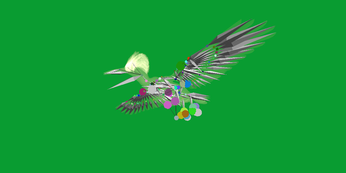 White Bellied Woodpecker Bird Low-poly 3D model_34