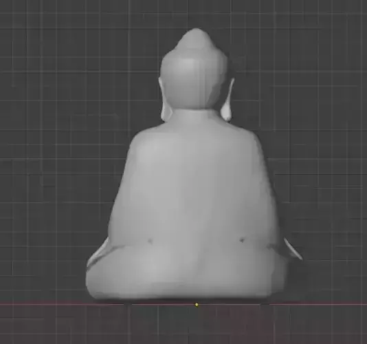 BUDHHA sitting and meditating 3d model