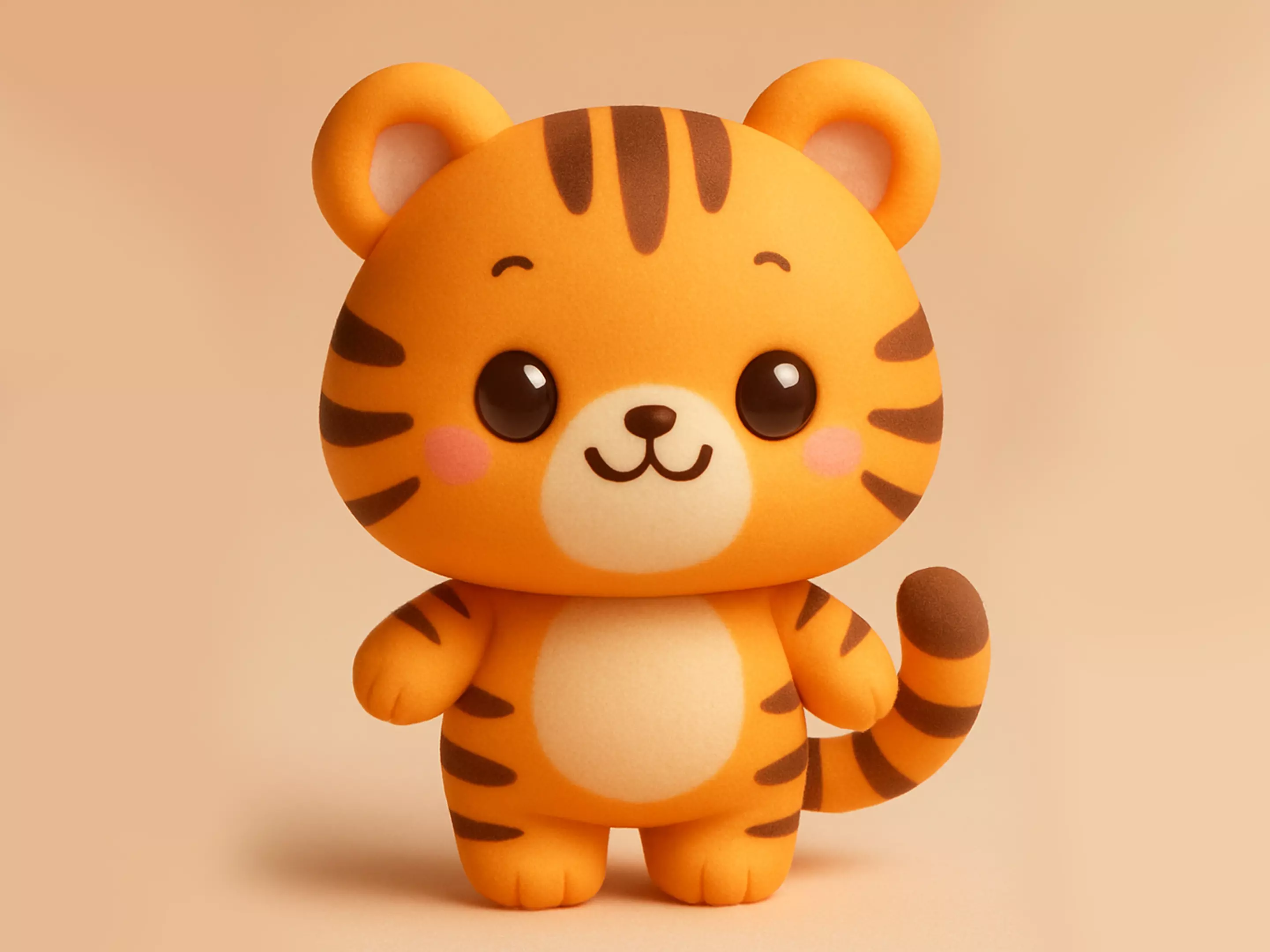Kawaii Tiger 3D print model_0