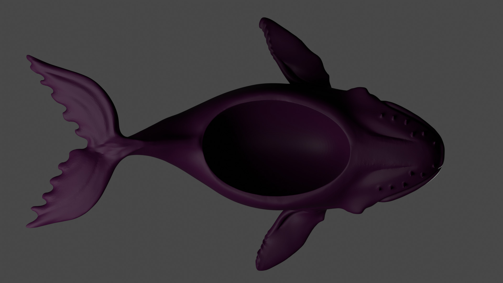 Whale candlestick for filling candles 3D print model_2