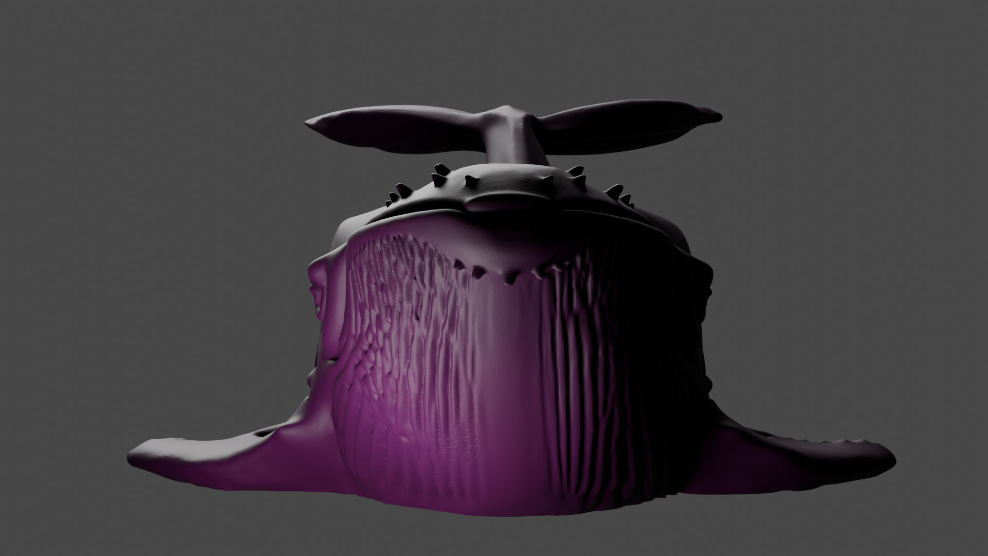 Whale candlestick for filling candles 3D print model_3