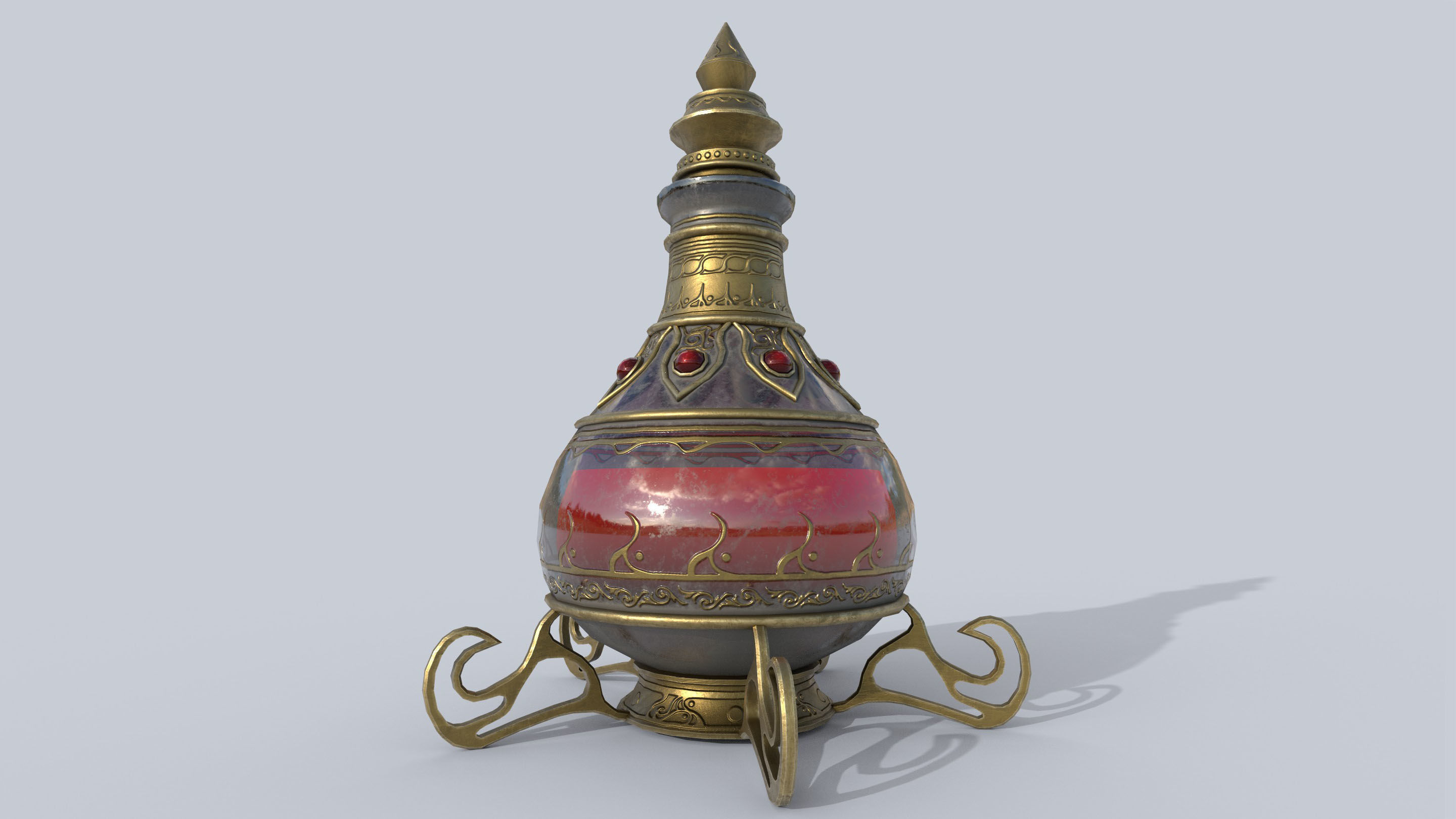 Elixir Low-poly 3D model_4