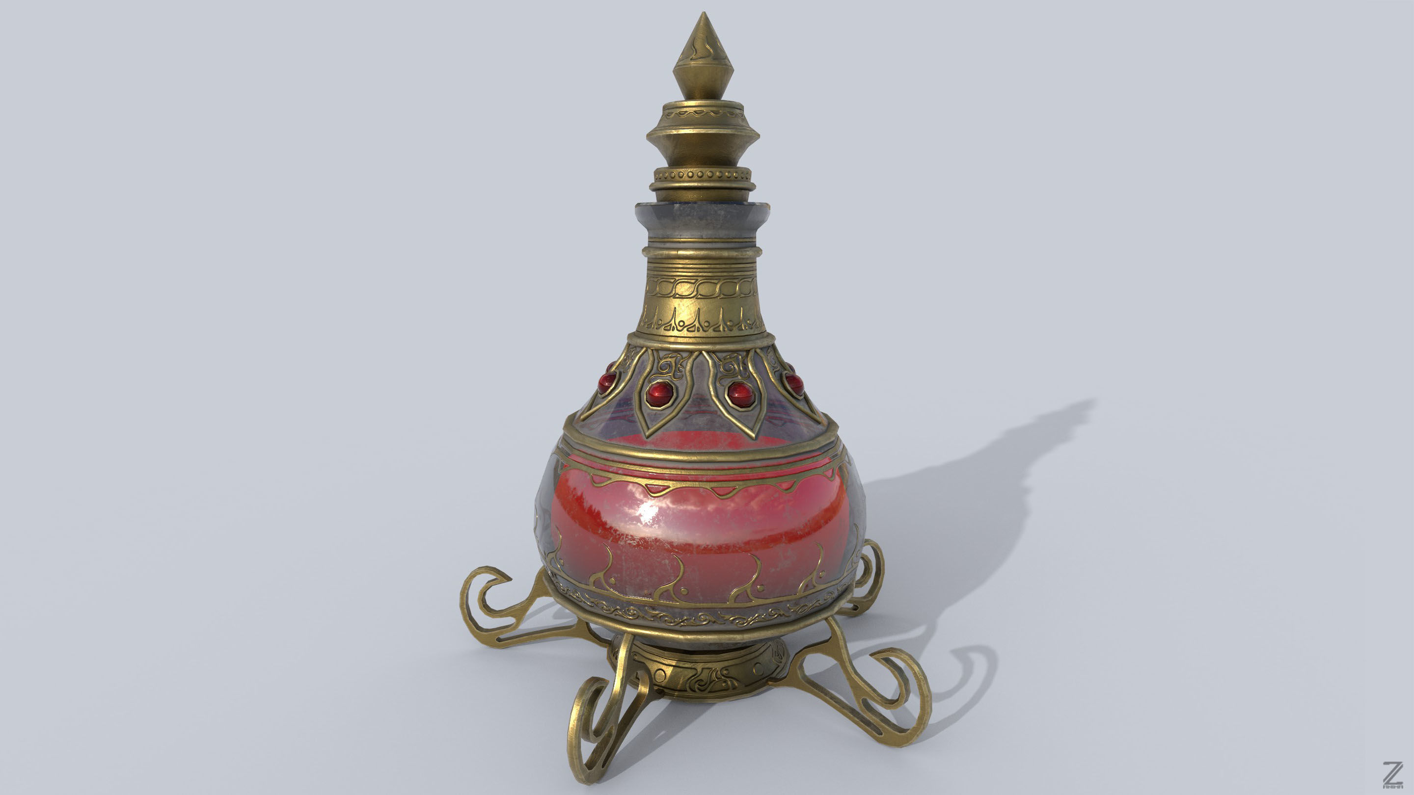 Elixir Low-poly 3D model_8