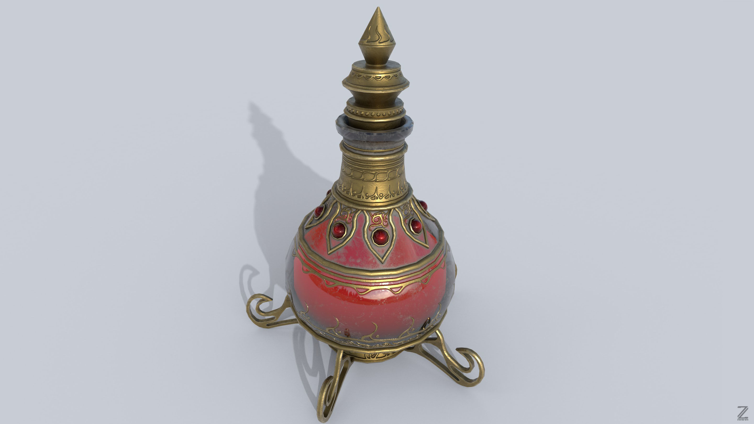 Elixir Low-poly 3D model_7