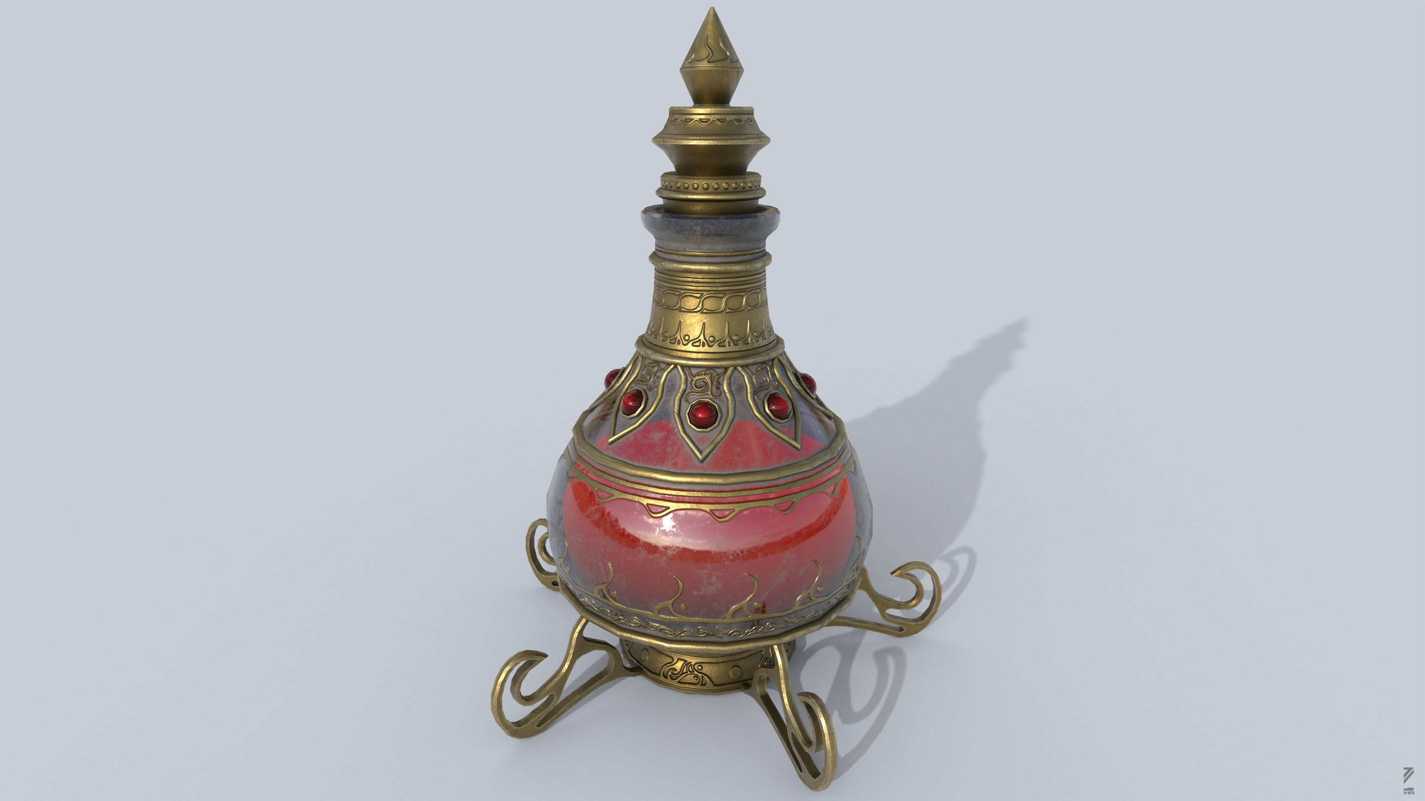 Elixir Low-poly 3D model_2