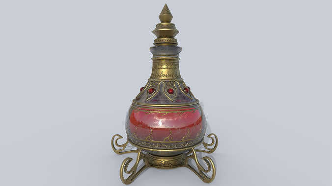 Elixir Low-poly 3D model