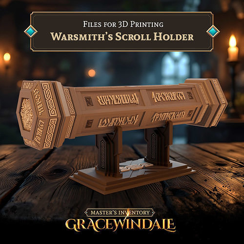 Warsmith Scroll Holder 3D print model