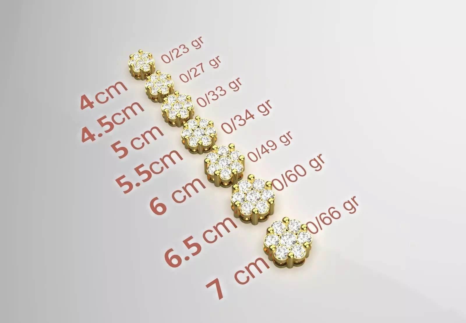 flower setting jewelry sj0022 3D print model