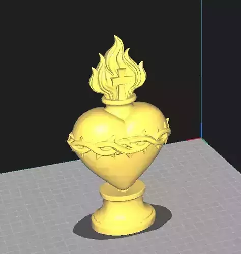 The Sacred Heart of Jesus Christ on Pedestal Catholic Christian