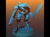 Biomorph V-13  Biomechanical Assault Mech 3D print model_1