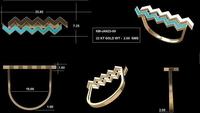  Turkish Rings-33 Check Description 3D print model