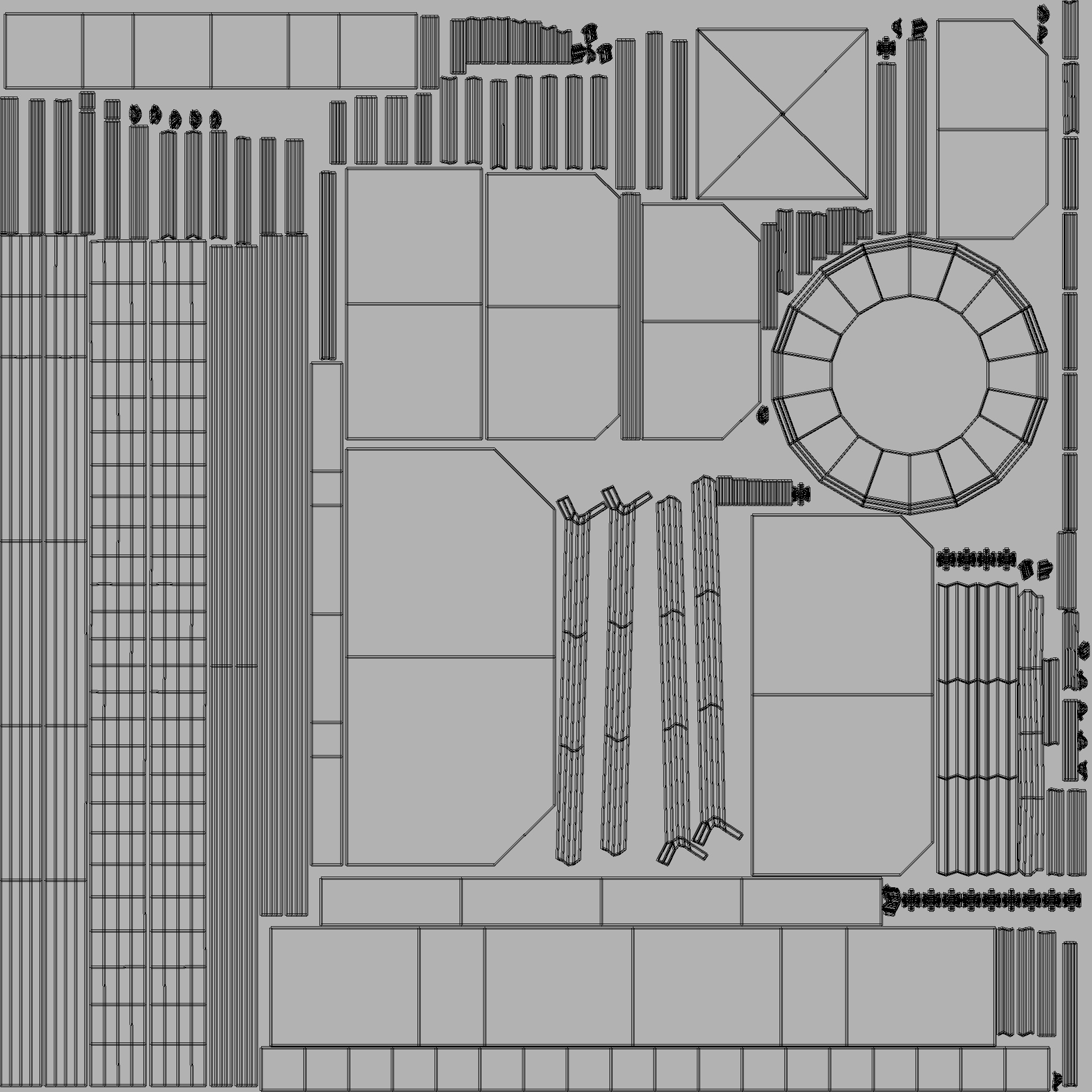 Nagoya TV Tower Low-poly 3D model_8
