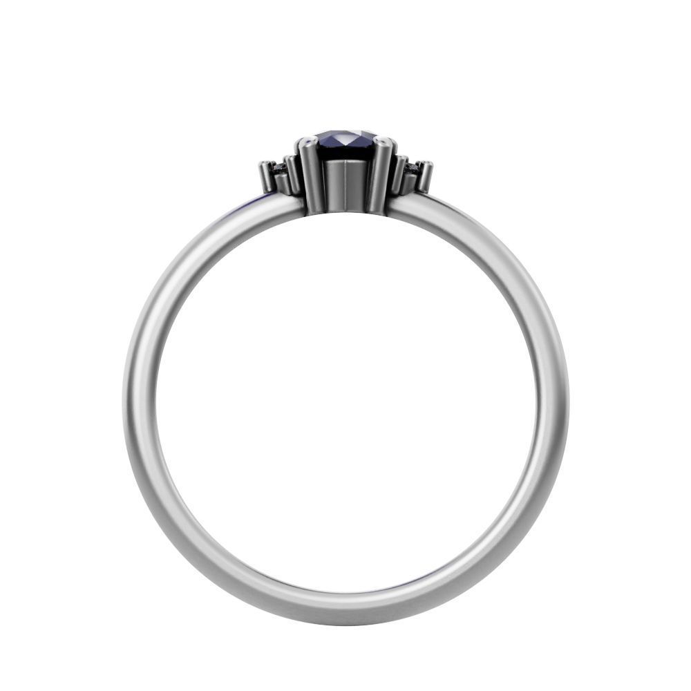 Pear halo engagement ring 3D print model_7