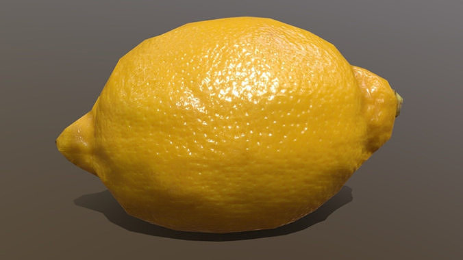 Lemon Low-poly 3D model