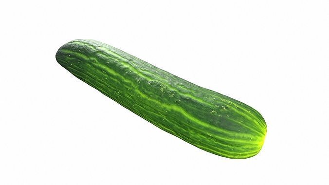 Cucumber Low-poly 3D model