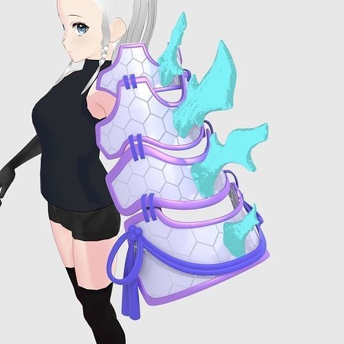Swordsoul of Mo Ye Shoulder Guard Low-poly 3D model