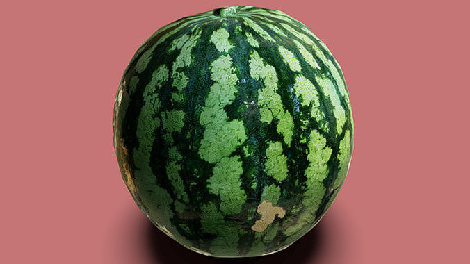Watermelon Low-poly 3D model