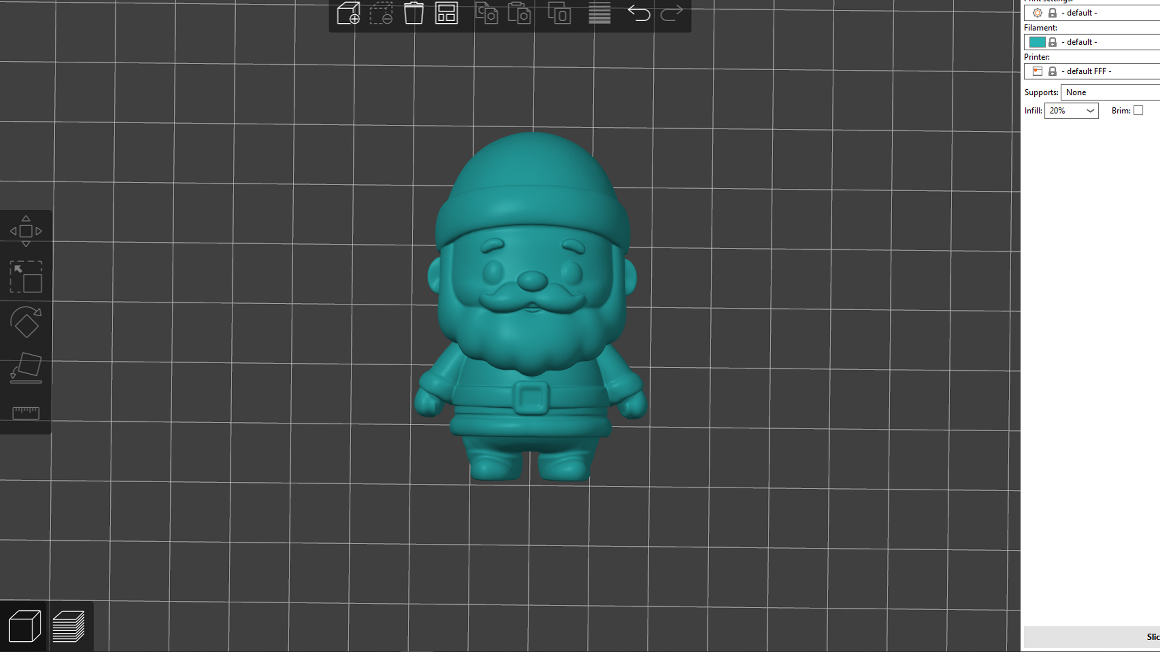 Santa Claus Christmas Decoration 3D print model_1