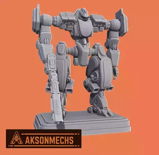 Brontis Mk-IV Heavy Assault Mech STL Model