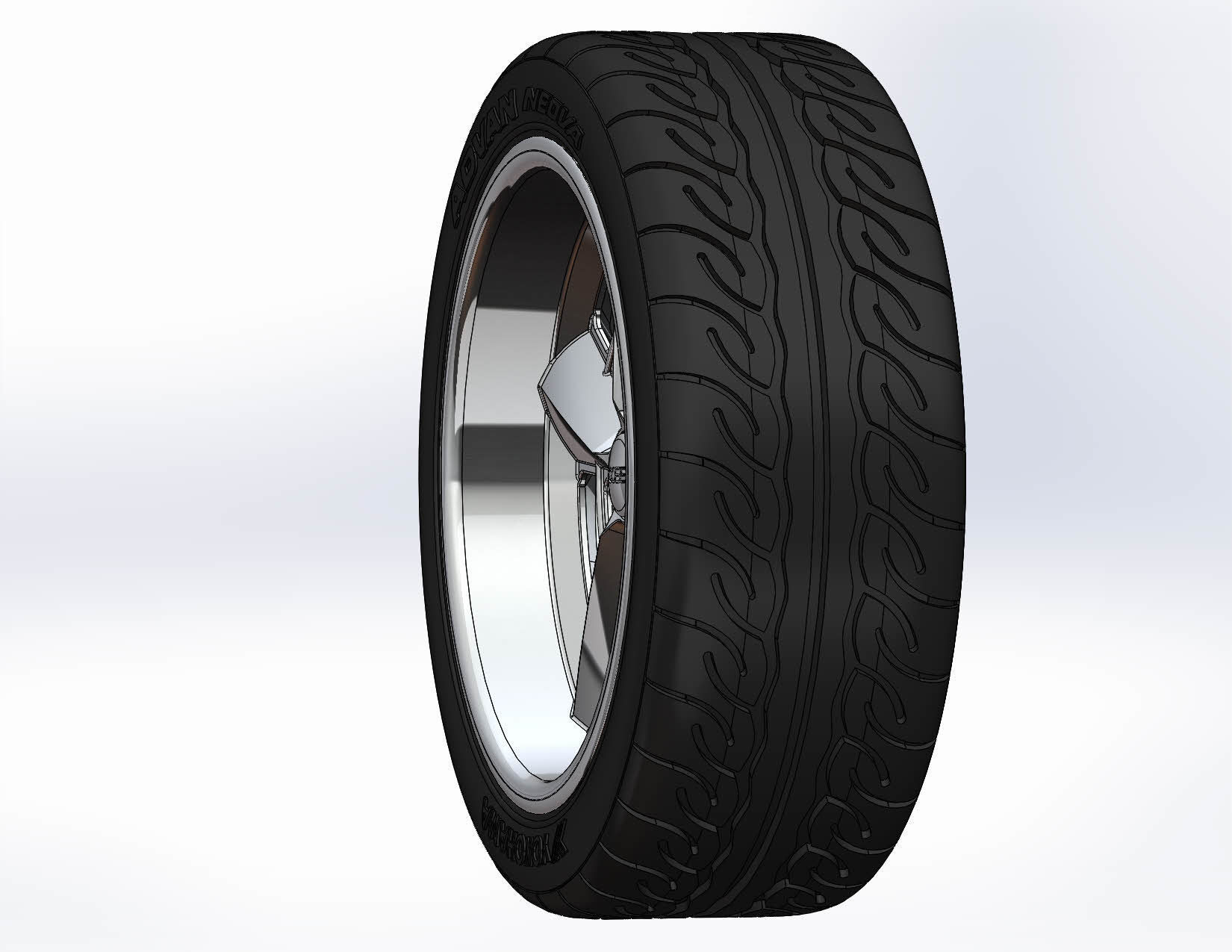 Wheel Foose Saturn 18inch for scale model 3D print model_4