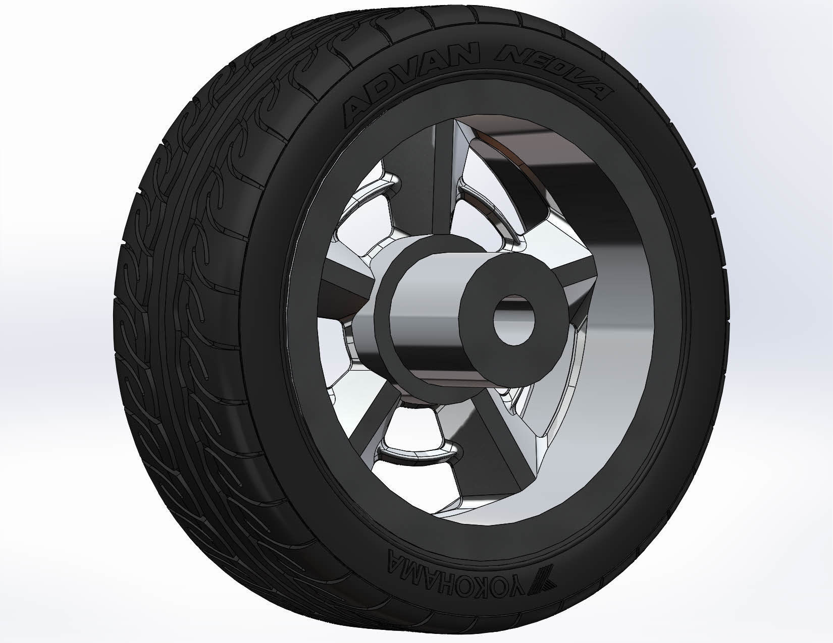 Wheel Foose Saturn 18inch for scale model 3D print model_6