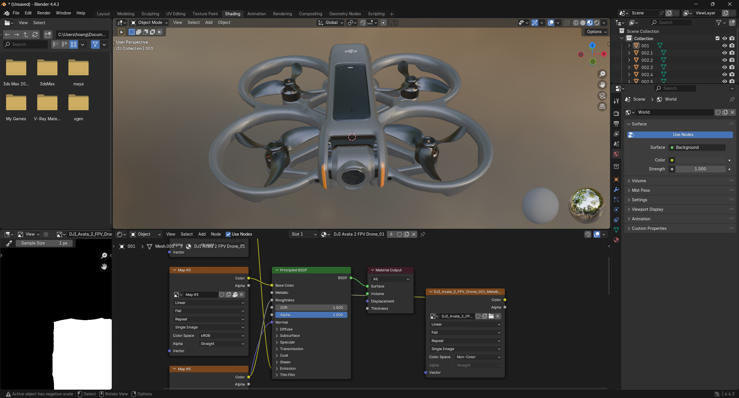 DJI Avata 2 FPV Drone 3D model_13
