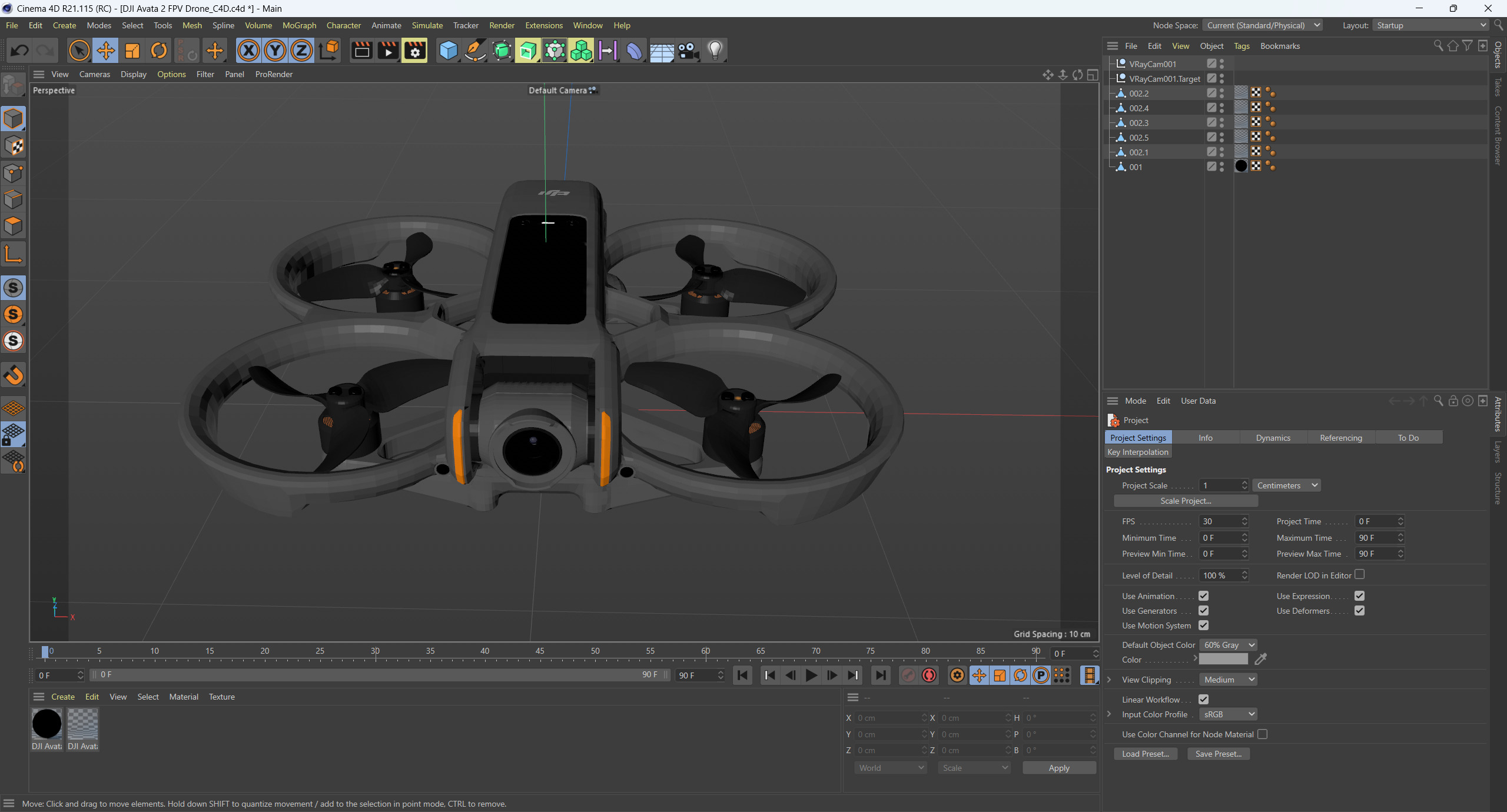 DJI Avata 2 FPV Drone 3D model_14