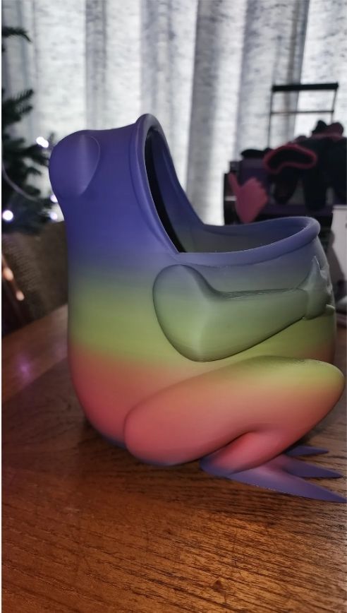 Frog pen holder  3D print model_5