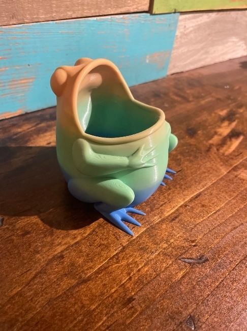 Frog pen holder  3D print model_10