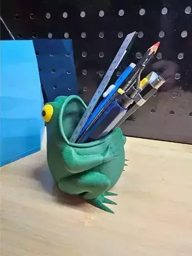 Frog pen holder  3D print model Frog pen holder  3D print model