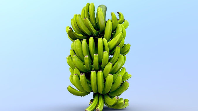 Bananas Low-poly 3D model