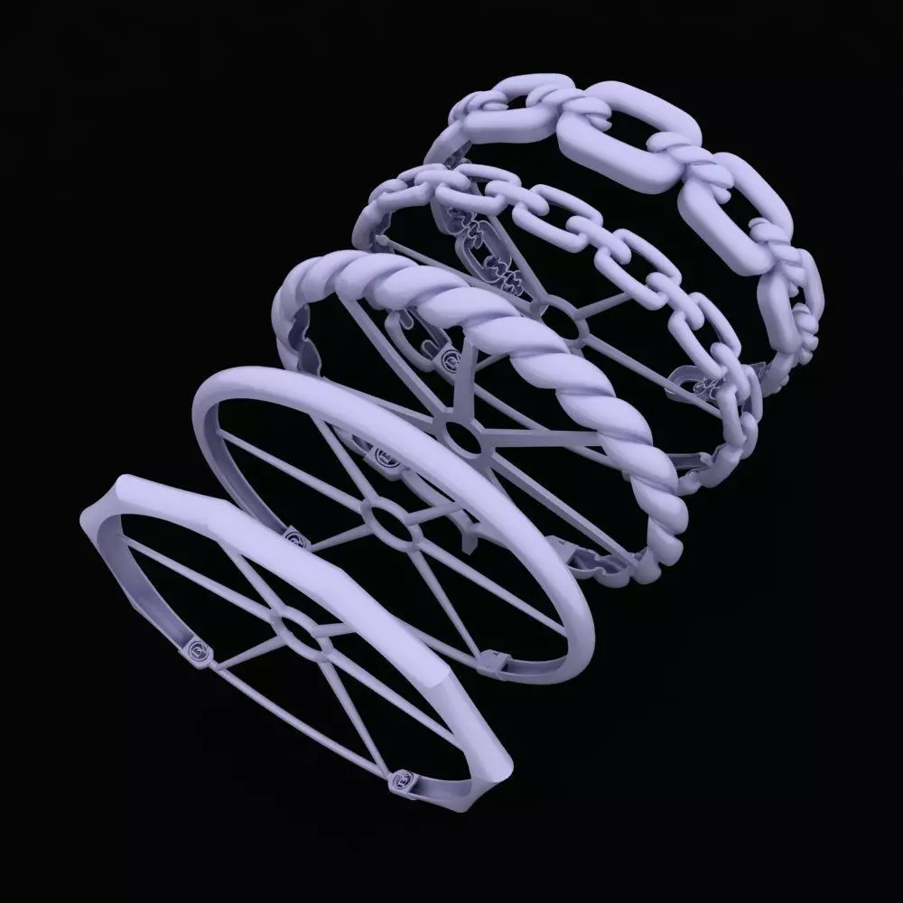 david yormann Bracelet 3D print model_0