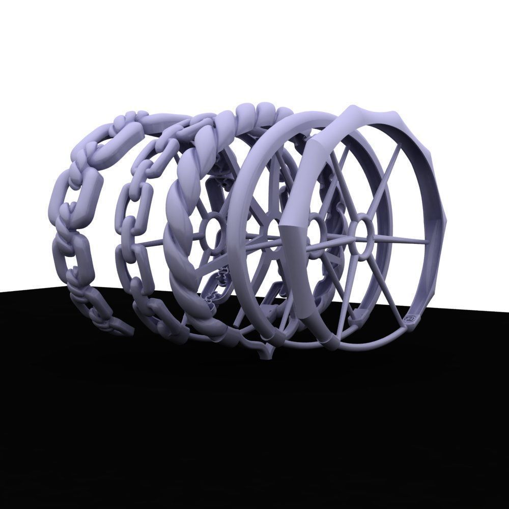 david yormann Bracelet 3D print model_2
