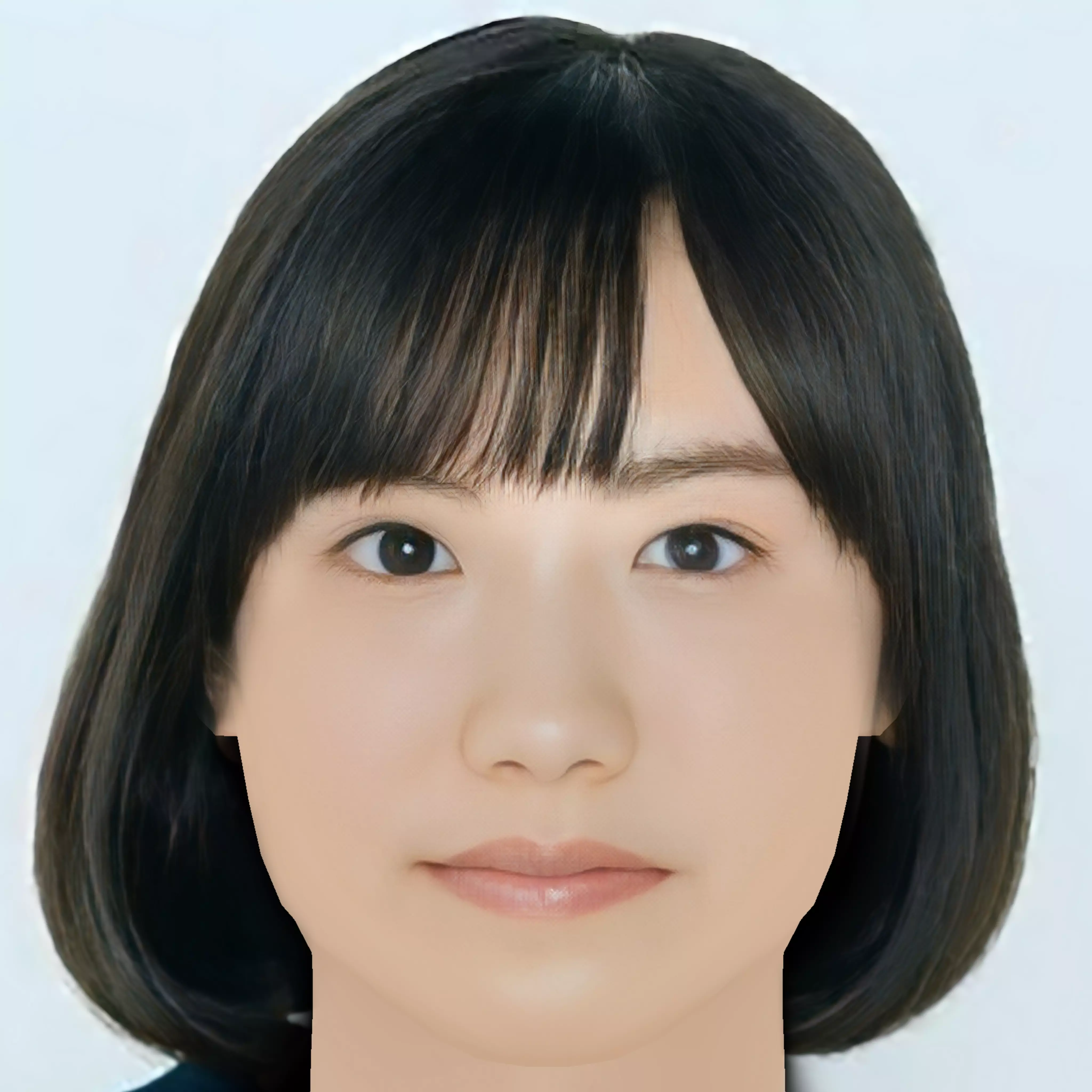 Mana Ashida Head - No Hair - Low poly head for game Low-poly 3D model