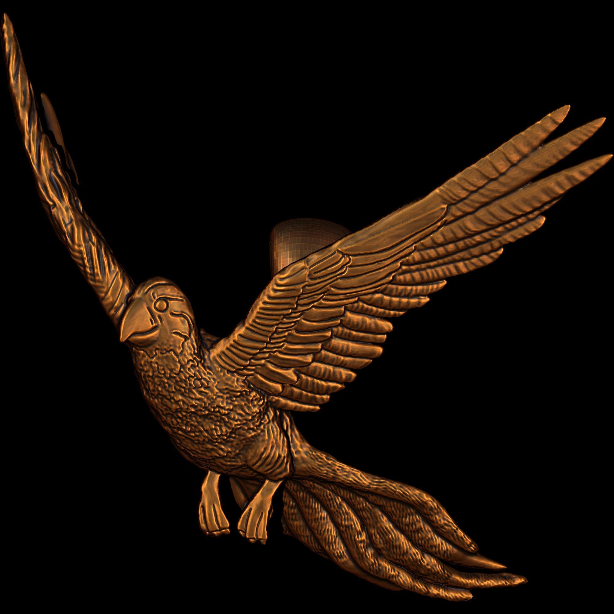 Parrot Pendant Design 2 3D print model_5