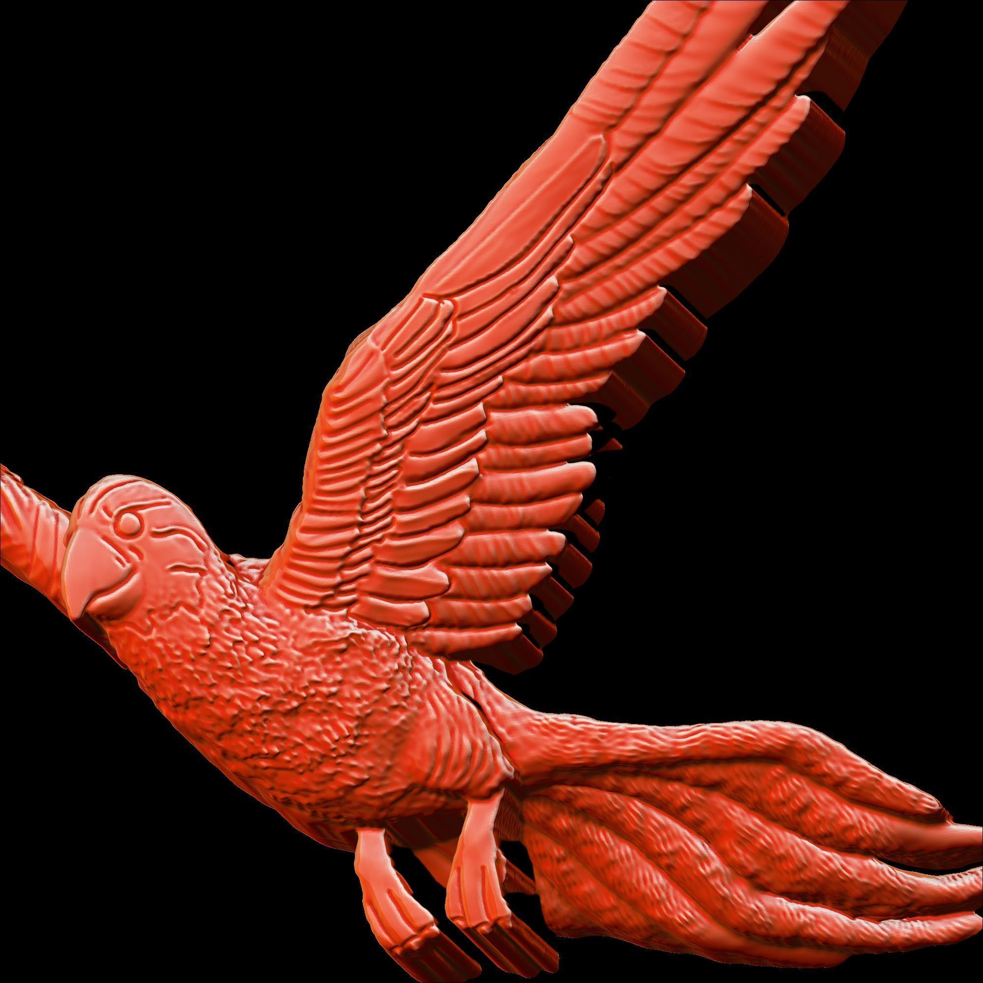 Parrot Pendant Design 2 3D print model_10