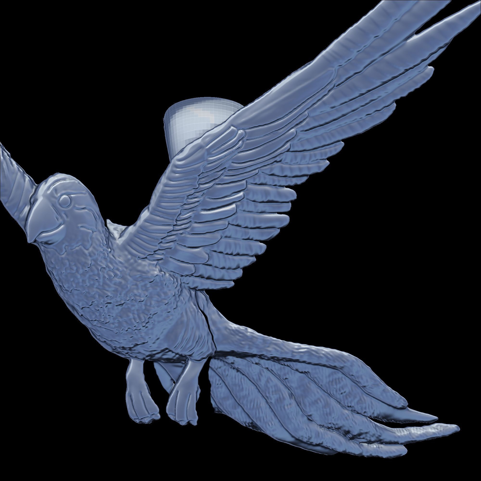Parrot Pendant Design 2 3D print model_12