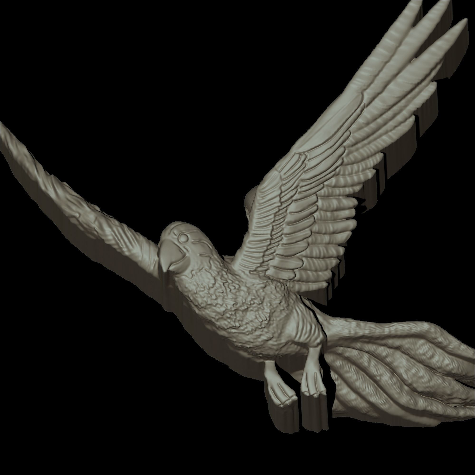 Parrot Pendant Design 2 3D print model_7