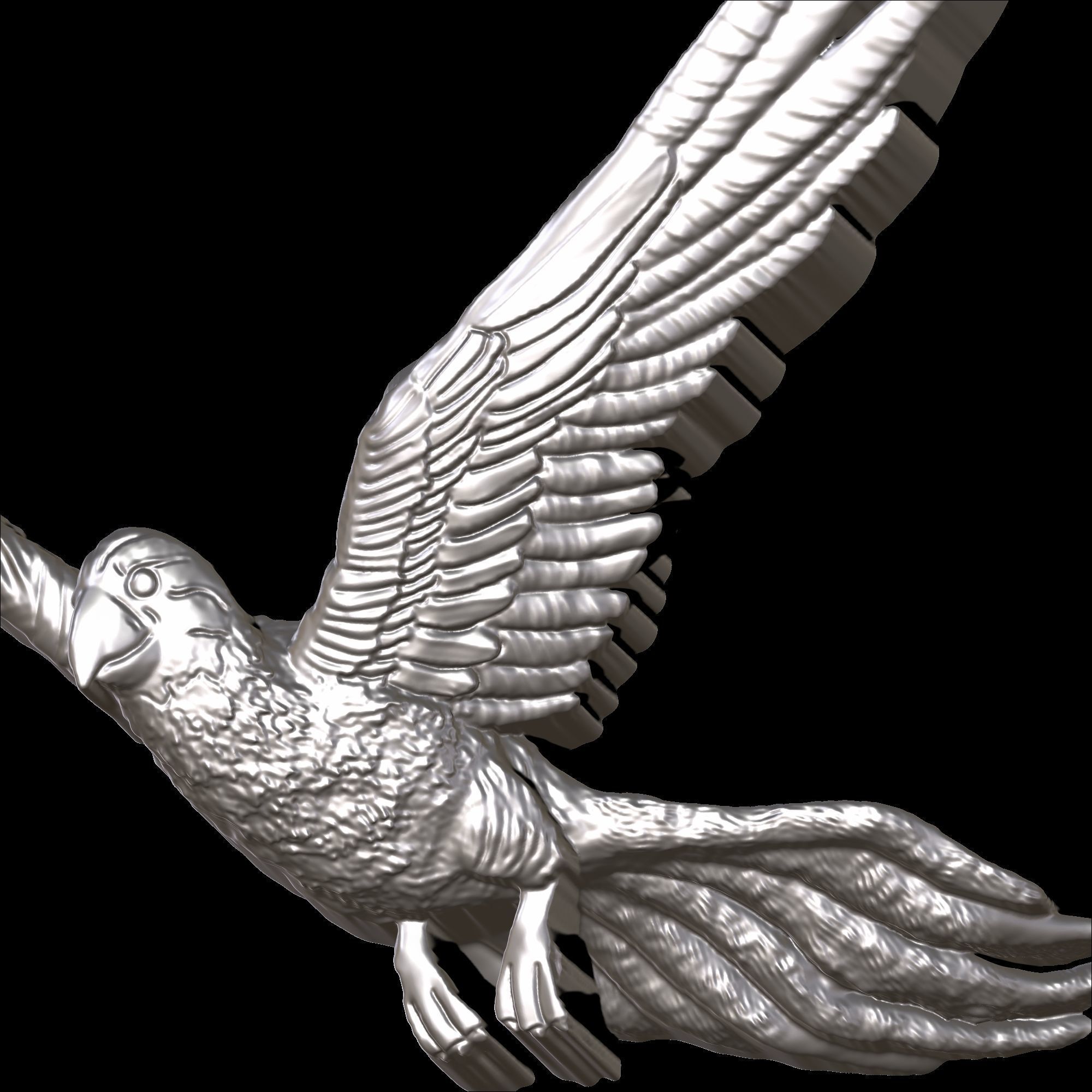 Parrot Pendant Design 2 3D print model_11