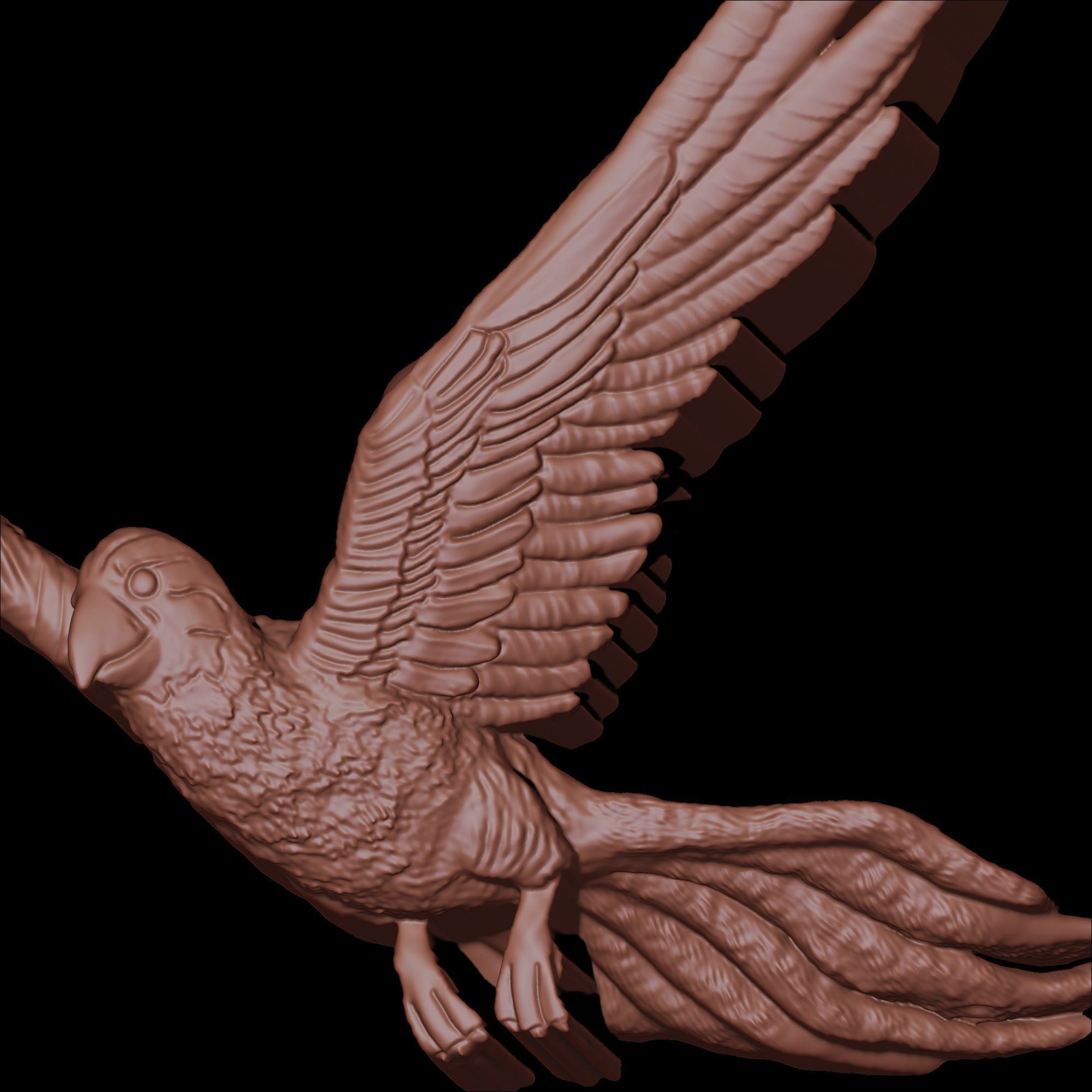 Parrot Pendant Design 2 3D print model_9