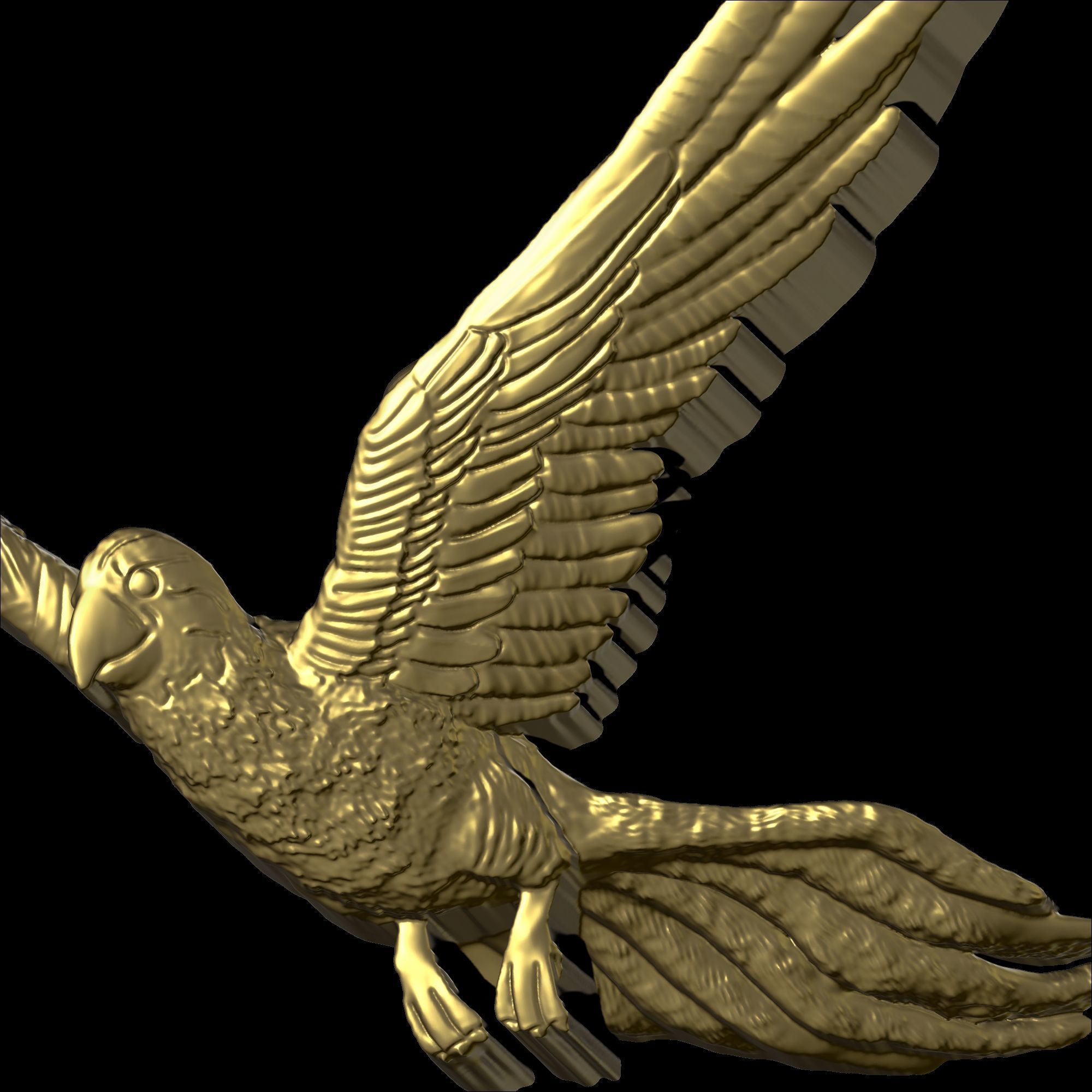 Parrot Pendant Design 2 3D print model_8