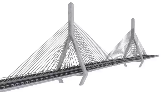 Boston Zakim Bridge 3D model