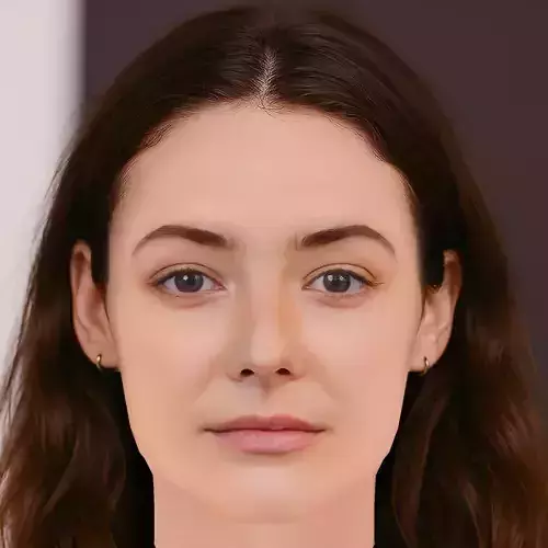 Maria Ehrich Head - No Hair - Low poly head for game Low-poly 3D model