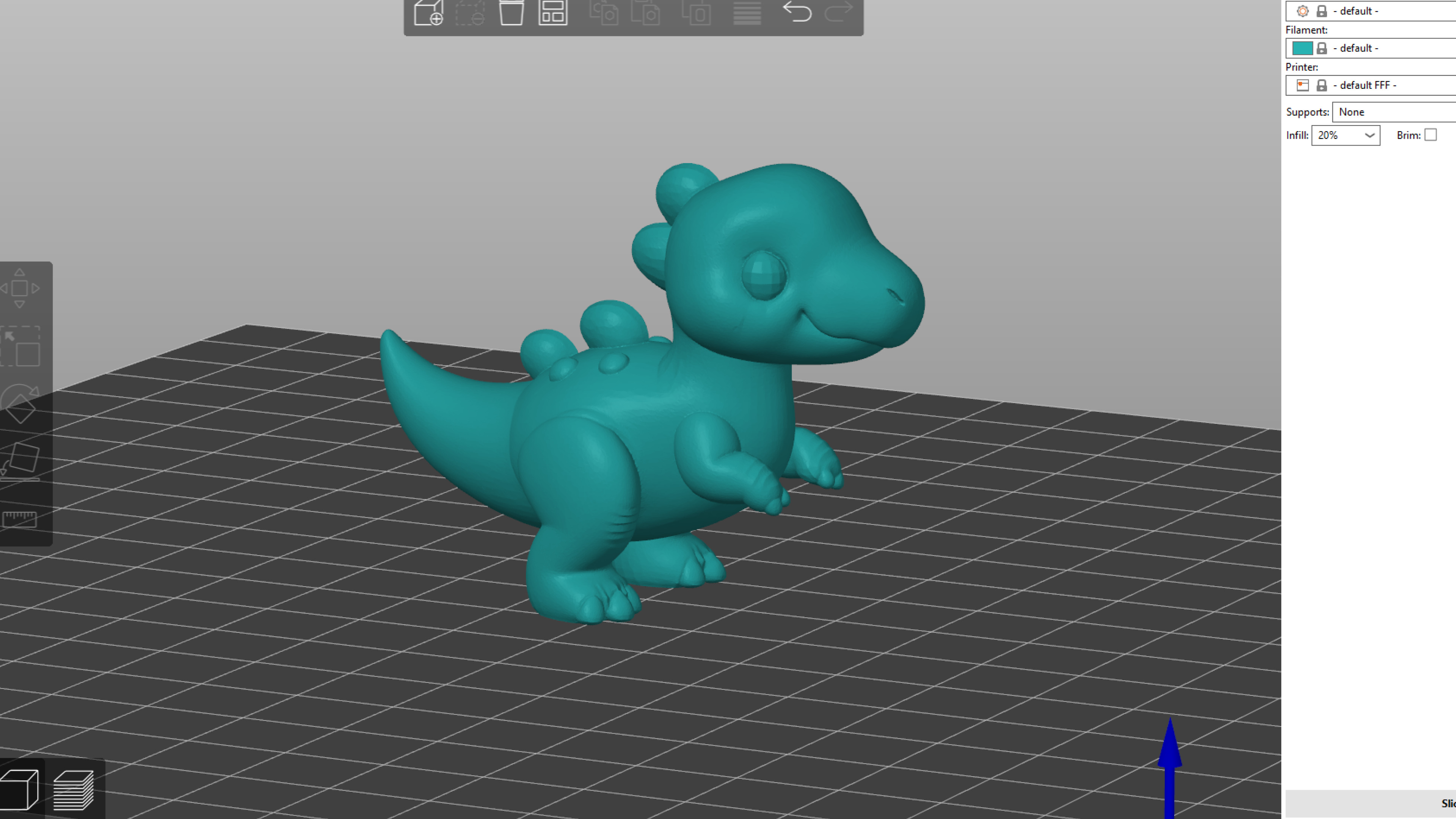 Kawaii Iguanodon 3D print model_1