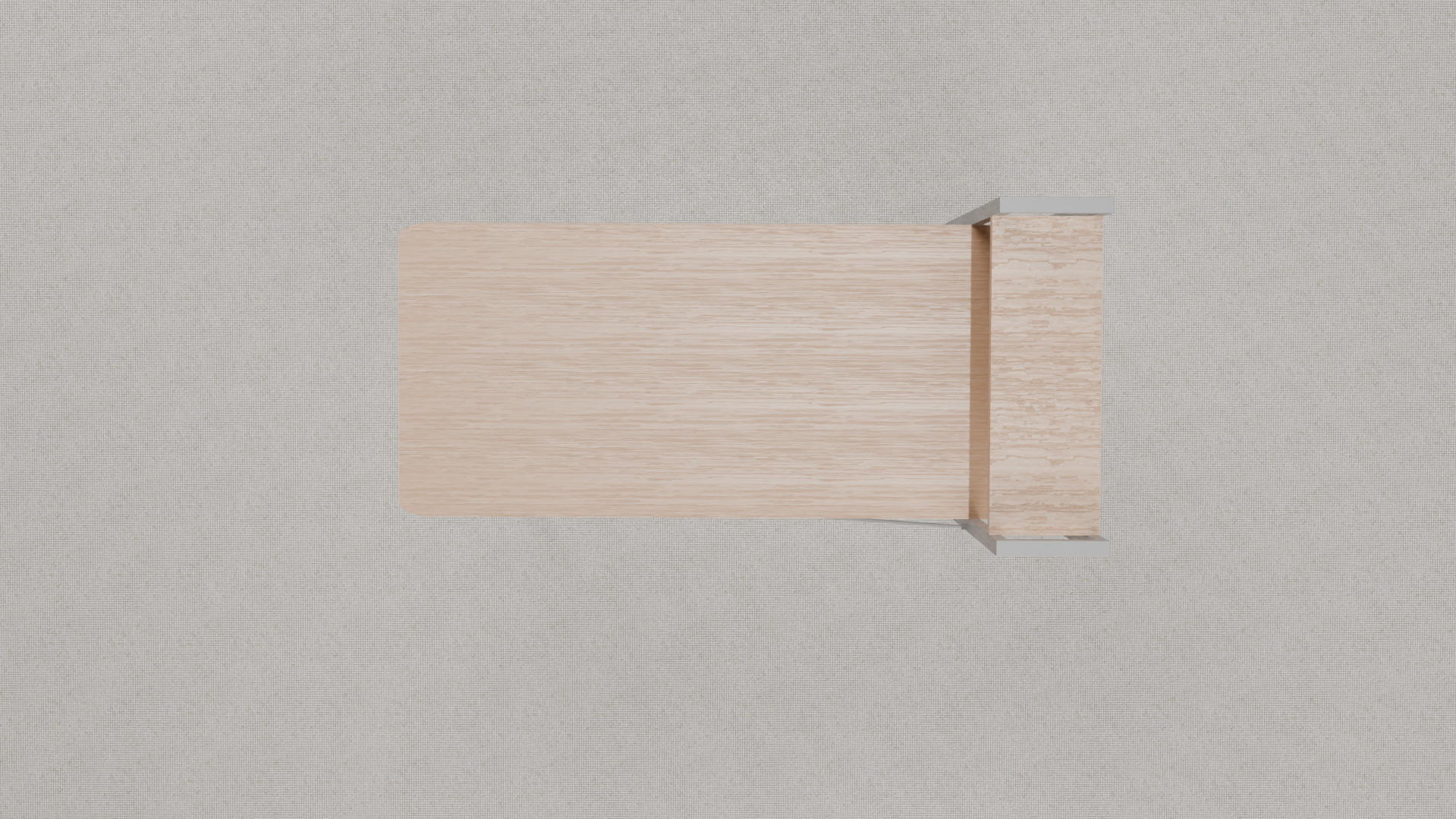 Study Desk Low-poly 3D model_5