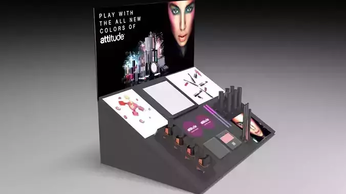 Cosmetic Display Free 3D model