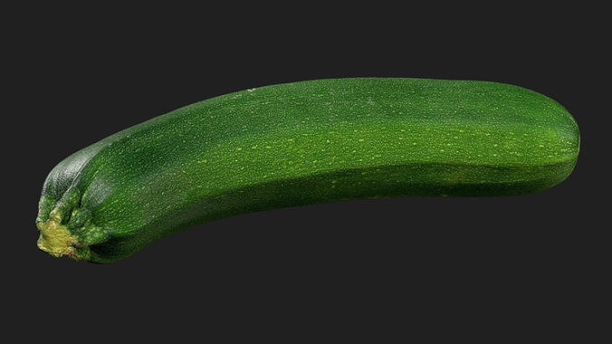 Zucchini Low-poly 3D model